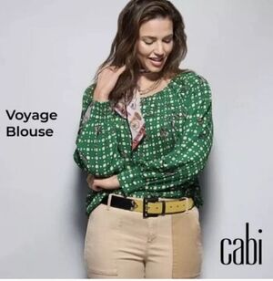 CaBi Voyage Blouse XXS Green 4535